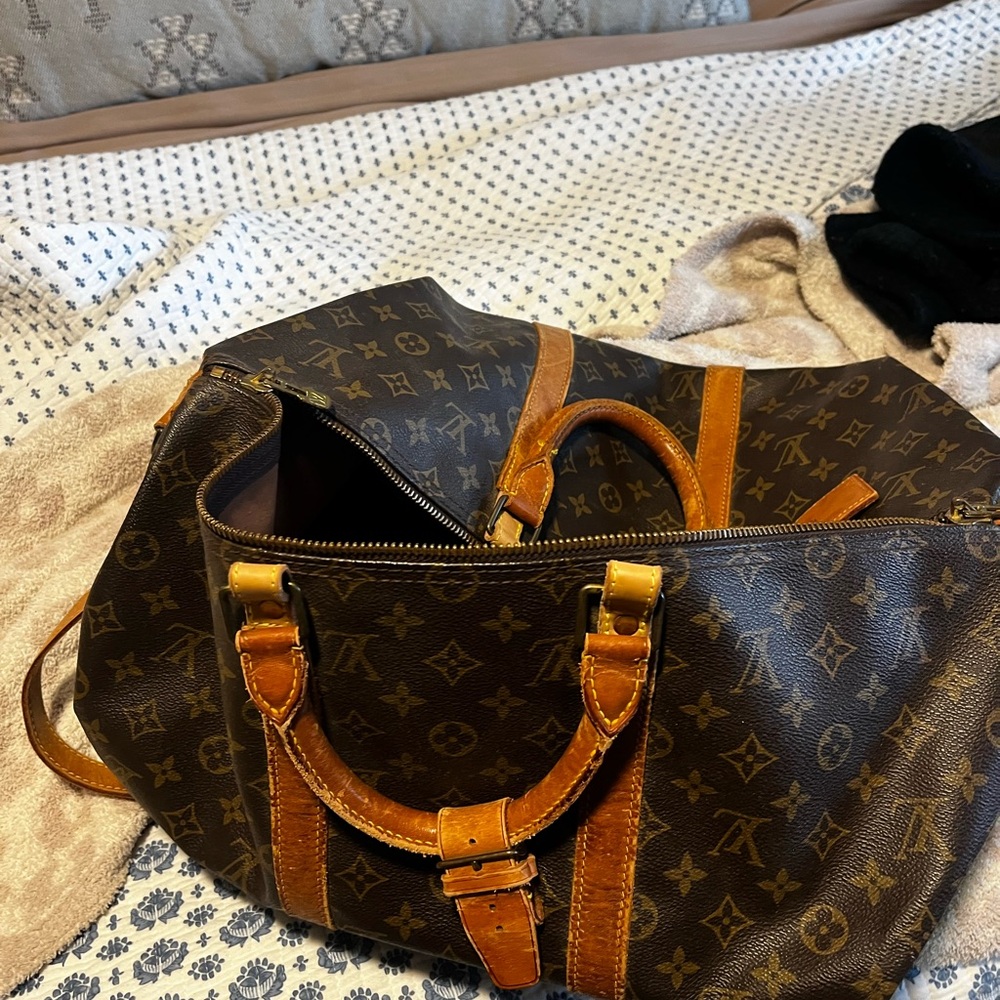 Louis Vuitton Brown Monogram Duffel Bag